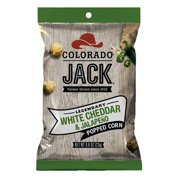 Colorado Jack - Lil' Jack Popcorn - White Cheddar Jalapeno 0.8oz - Colorado Food Showroom