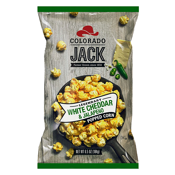 Colorado Jack - Popcorn - White Cheddar & Jalapeno 6.5oz - Colorado Food Showroom