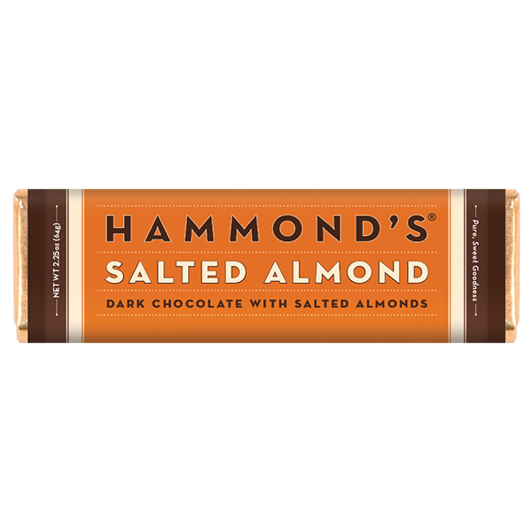 Hammond's - Chocolate Bar - Salted Almond 12/2.25oz - Colorado Food Showroom