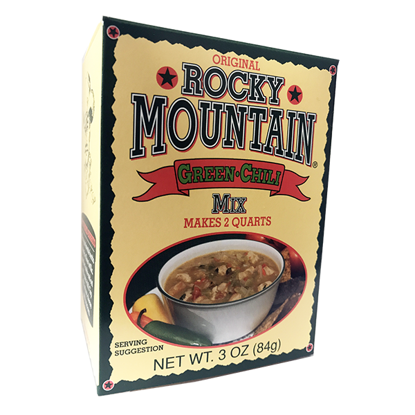 Colorado Specialty Spice - Mix - Rocky Mountain Green Chili 12/3oz - Colorado Food Showroom