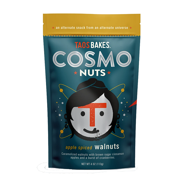Taos Bakes - Cosmo Nuts - Apple Spiced Walnuts 4oz - Colorado Food Showroom