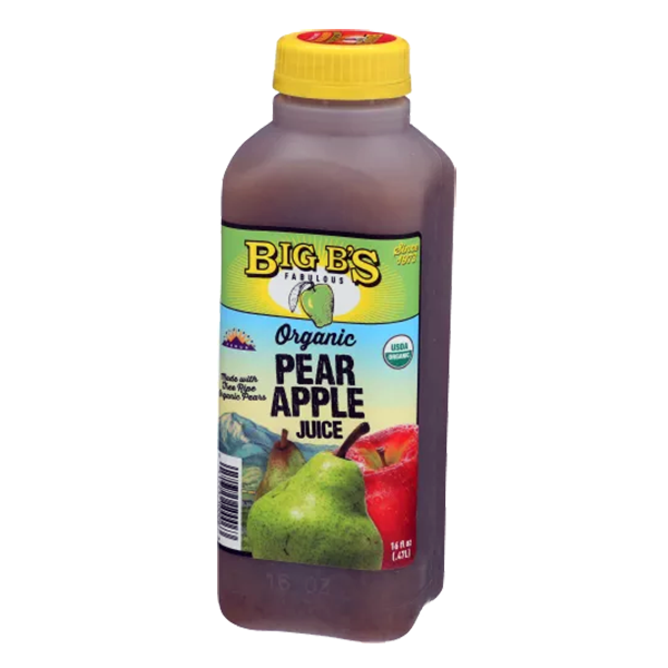 Big Bs - Organic Juice - Pear Apple Juice 12/16oz - Colorado Food Showroom