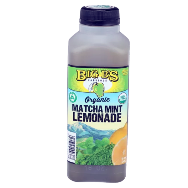 Big Bs - Organic Lemonade - Matcha Mint 12/16oz - Colorado Food Showroom