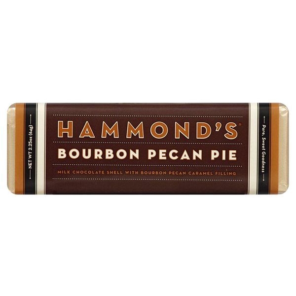 Hammond's - Chocolate Bar - Bourbon Pecan Pie 12/2.25oz - Colorado Food Showroom