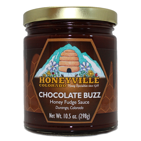 Honeyville - Sauce - Chocolate Buzz Honey Fudge 12/10.5oz - Colorado Food Showroom