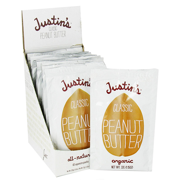 Justin's - Nut Butters - Classic Peanut Butter Squeeze Packs 10/1.15oz (GF) (V) (K) - Colorado Food Showroom