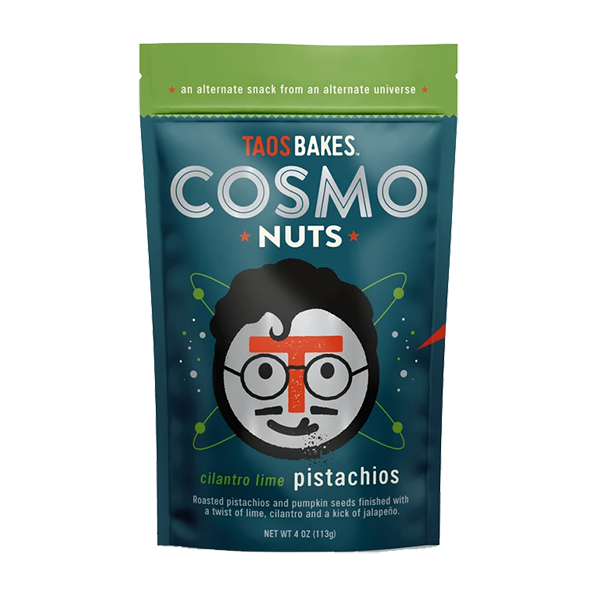 Taos Bakes - Cosmo Nuts - Cilantro Lime Pistachio 4oz - Colorado Food Showroom