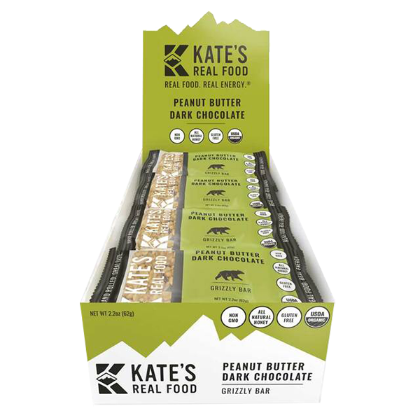 Kates Real Food - Nutritional Bar - Peanut Butter Dark Chocolate 12/2.2oz - Colorado Food Showroom