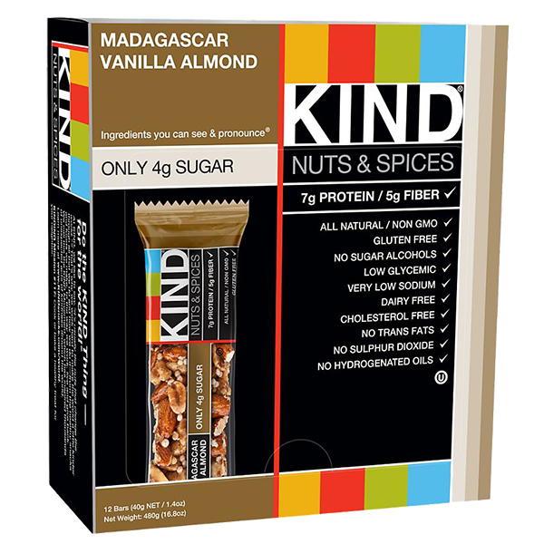 Kind Bar - Nutritional Bar - Madagascar Vanilla Almond 12/1.4oz - Colorado Food Showroom
