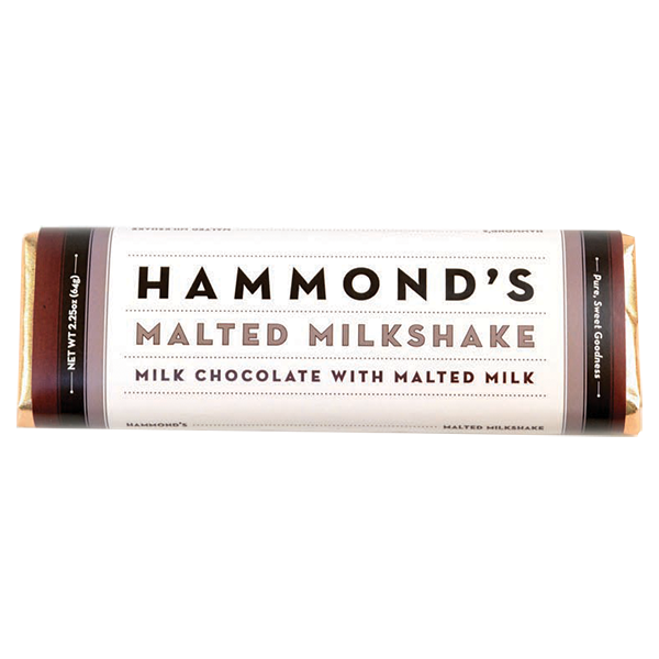 Hammond's - Chocolate Bar - Malted Milkshake 12/2.25oz - Colorado Food Showroom