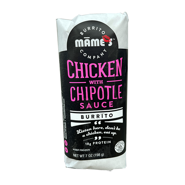 Mame's - Burritos - Chicken w/Chipotle 6/7oz - Colorado Food Showroom