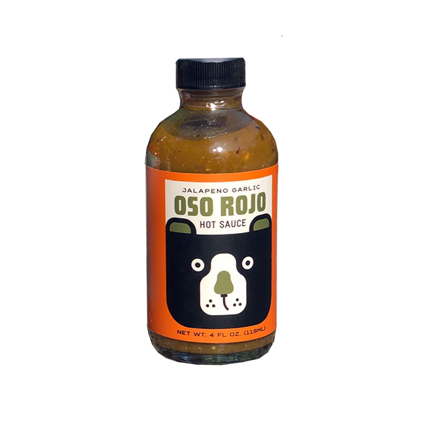Oso Rojo - Hot Sauce - Jalapeno Garlic 10/4oz - Colorado Food Showroom