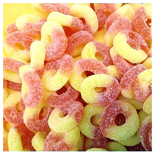 Jerry's Nut House - Candy - Gummy Peach Rings 8oz - Colorado Food Showroom