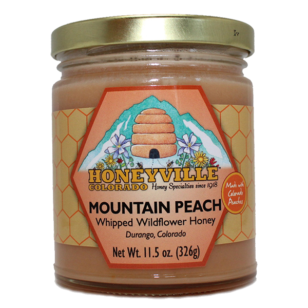 Honeyville - Whipped Honey - Mountain Peach 12/11.5oz - Colorado Food Showroom