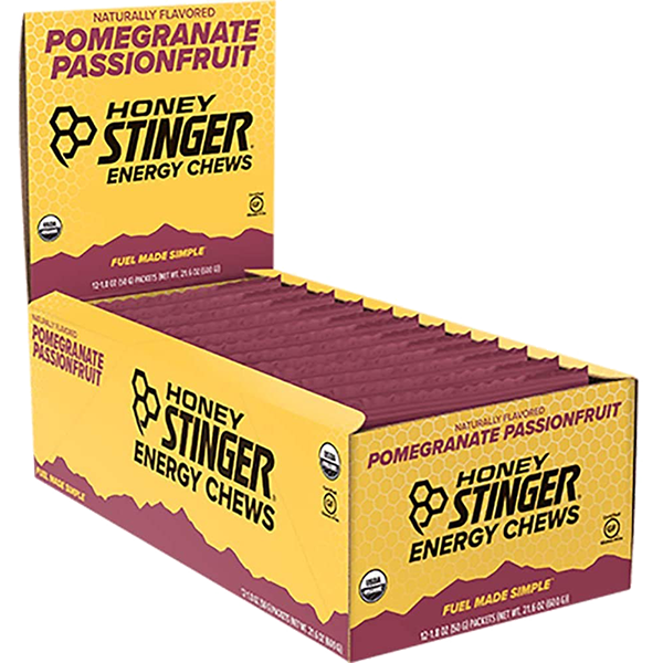 Honey Stinger - Energy Chews - Pomegranate Passion Fruit 12/1.8oz - Colorado Food Showroom