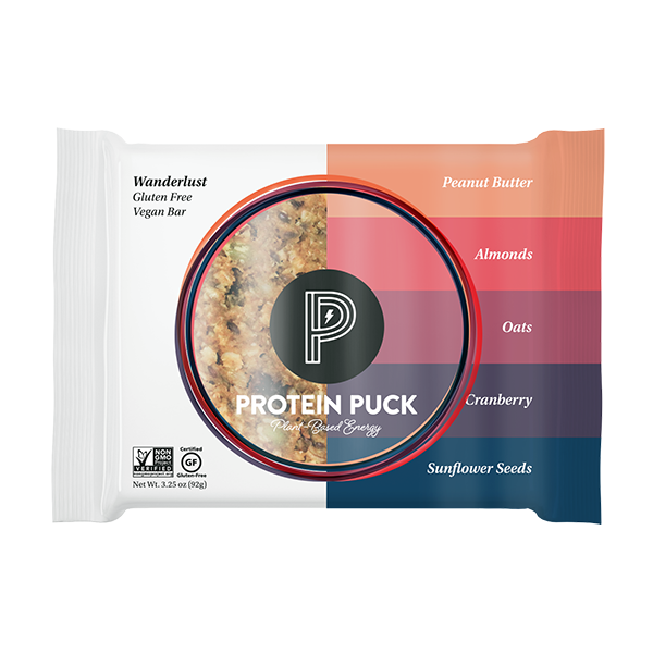 Protein Puck - Nutritional Bars - Wanderlust (Peanut Butter Cranberry) 16/3.25oz - Colorado Food Showroom
