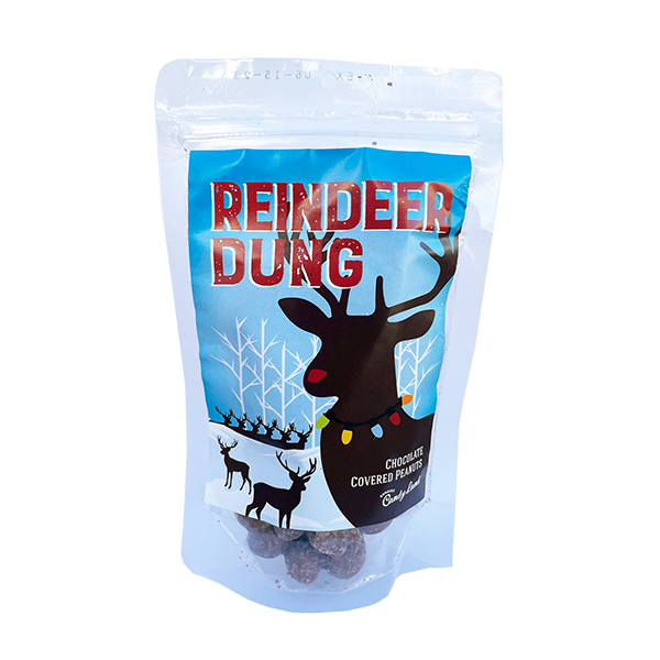 Genesee Candy Land - Animal Trackers - Reindeer Dung (Milk Chocolate Peanuts) 10/5oz - Colorado Food Showroom
