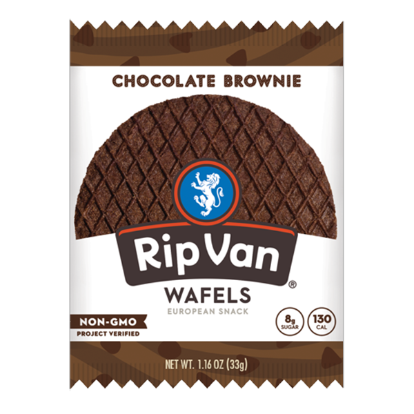 Rip Van Wafels - Stroopwafel - Chocolate Brownie 12/1oz - Colorado Food Showroom