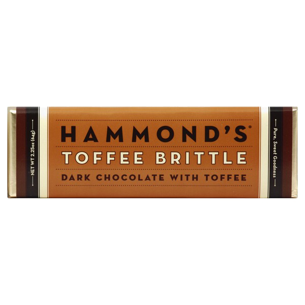 Hammond's - Chocolate Bar - Toffee Brittle 12/2.25oz - Colorado Food Showroom